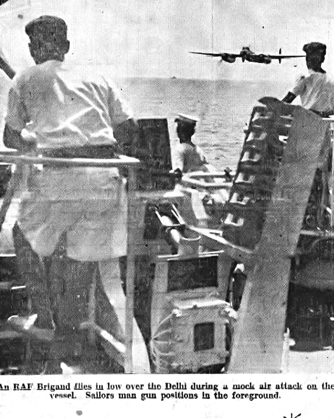 Mock attack exercise on Indian naval ship Delhi